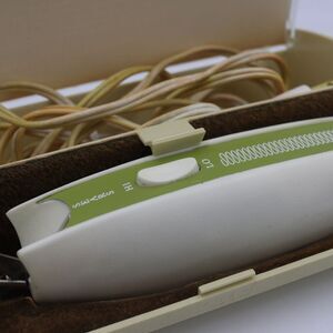 Sears Vintage 2 Speed Electric Scissors in Origional Acrylic Storage Box